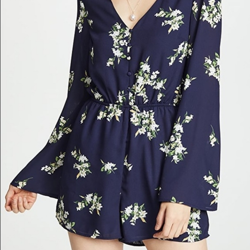 NWT New Women's Anthropologie Cupcakes and Cashmere Floral Romper, Size S